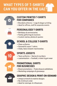 what types of T-shirts you can offer in the UAE